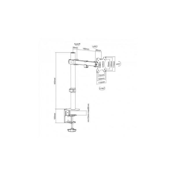 S-BOX Stoni nosač za monitor 17