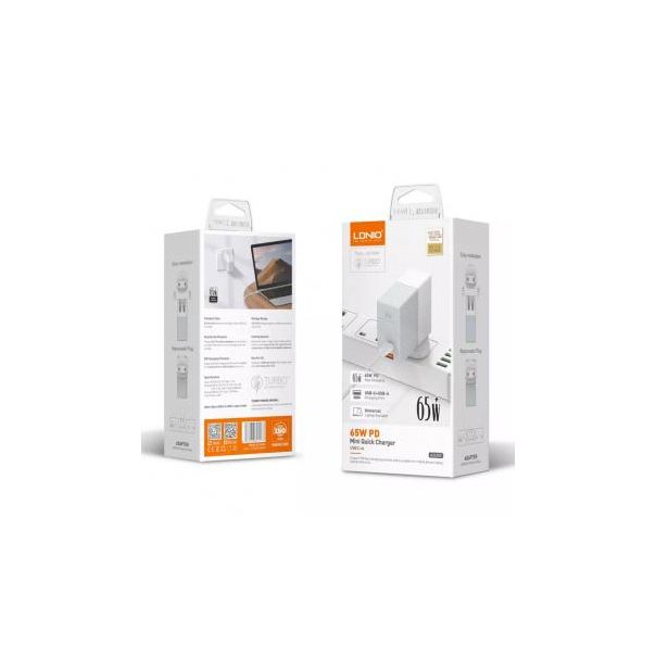 Kucni punjac LDNIO A2620C PD+QC3.0 65W sa Type C na Type C kablom - 208787