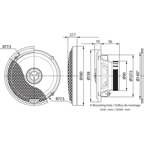 Kenwood KFC-X1741 - 20886-1-1