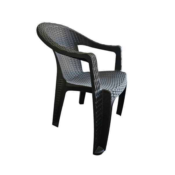 MOBILYA stolica Behram antracit rattan - 209010207