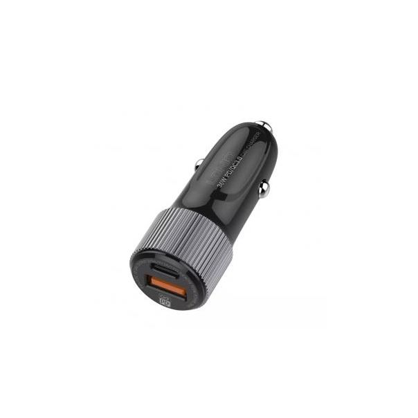 LDNIO Dual auto punjač sa lightning kablom C510Q - 209033