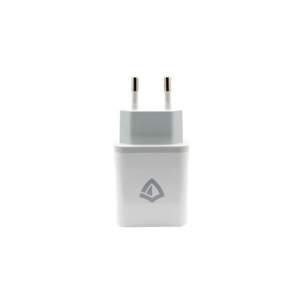 TERACELL Kućni punjač TC-04, QC PD, USB-PD 18W+18W, 36W (total) sa lightning kablom, bela - 209044