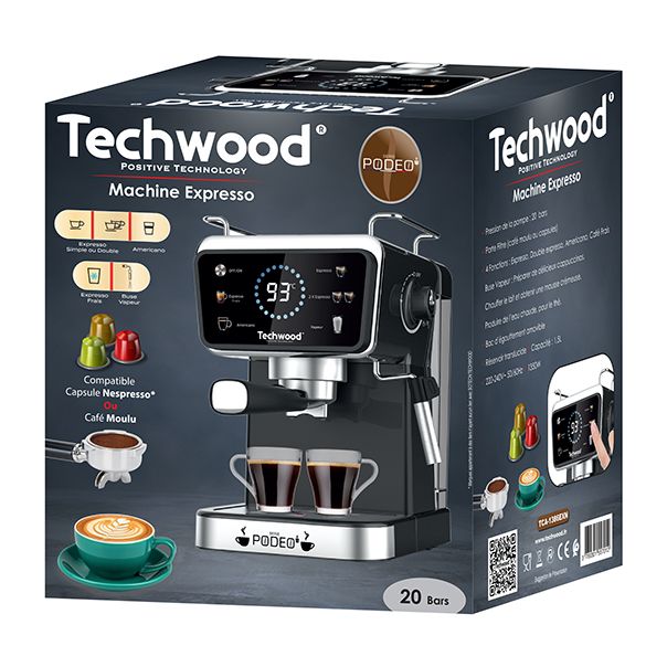 TECHWOOD Aparat za espresso kafu TCA-1386EXN - EP2692279