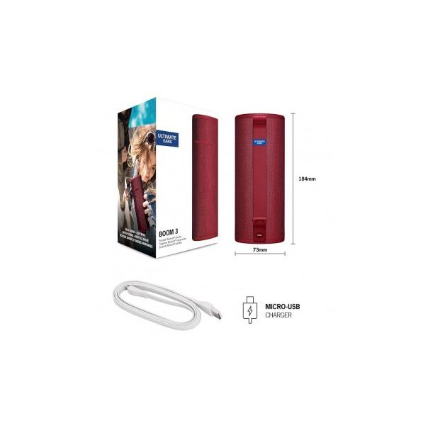 ULTIMATE EARS Bežični Bluetooth zvučnik Boom 3 Sunset, crvena - 209377