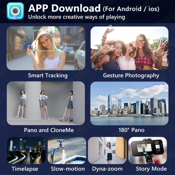 Tripod stabilizator Q18 4u1 crni - EP2847108