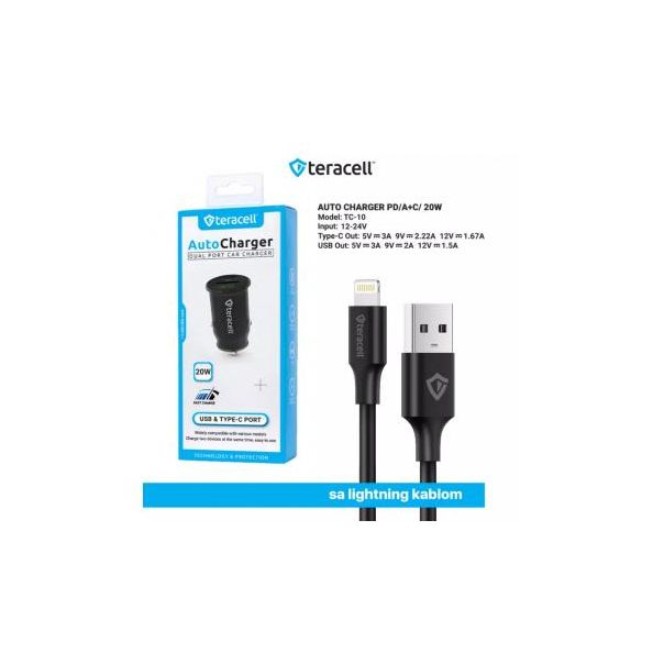 TERACELL Auto punjač Lightning Evolution TC-10 - 209968