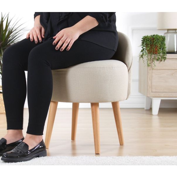 ATELIER DEL SOFA Tabure sa naslonom Corvile, krem - EP2802236