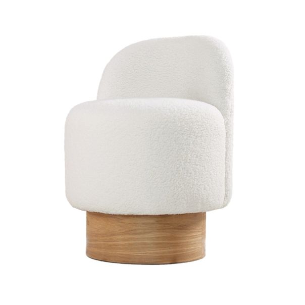 ATELIER DEL SOFA Tabure Monre Teddy, bela - EP2802287