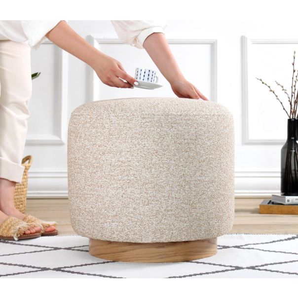 ATELIER DEL SOFA Tabure Cheriton Puf, bež - EP2802245