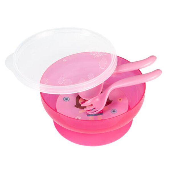 CANPOL BABIES PRIBOR ZA HRANJENJE I TANJIR 21/300 PINK - EP3083240