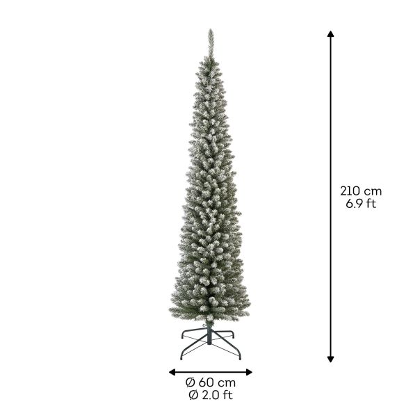 DEKOR DOM Novogodišnja jelka PENCIL PINE SNOWY 210cm - EP3287990