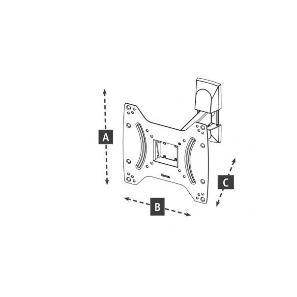 HAMA Zglobni nosač za TV 19