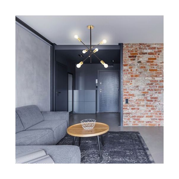 Rabalux Visilica Lanny E27 6x MAX 15W crna (2104) - 2104-1