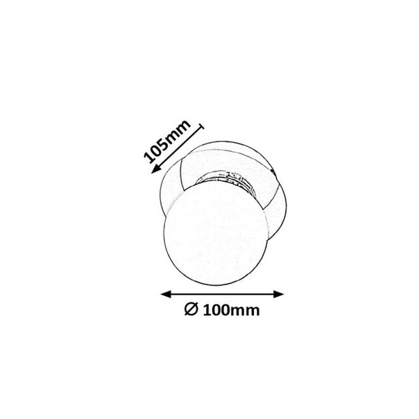Rabalux Kupatilska rasveta Becca G9 1X MAX 28W hrom (2110) - 2110-1