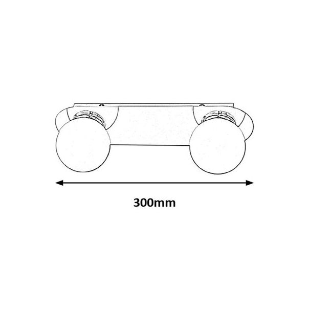 Rabalux Kupatilska rasveta Becca G9 2X MAX 28W hrom (2111) - 2111