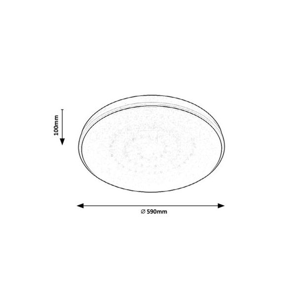 Rabalux Plafonjera Bruce LED 40W bela (2117) - 2117-1