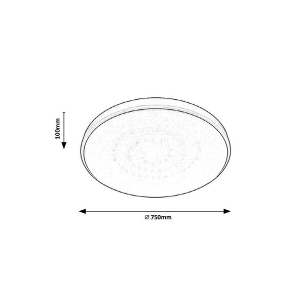 Rabalux Plafonjera Bruce LED 60W bela (2118) - 2118