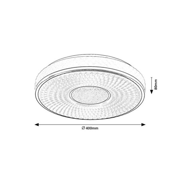 RABALUX Plafonjera Sedona LED 24W - 2119-1