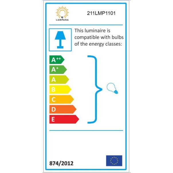 OPVIQ Podna lampa sa policom 7111, crna - EP3008131