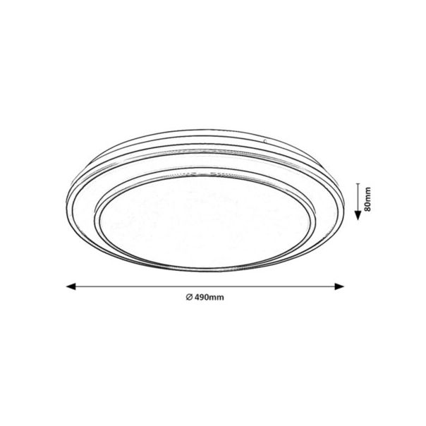 Rabalux Plafonjera Lupita LED 40W crna (2130) - 2130