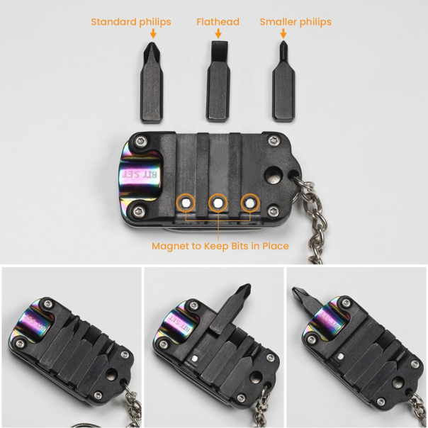 Privezak multifunkcionalni noz šrafciger crni - EP2848291