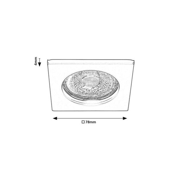 Rabalux Ugradna i nadgradna rasveta Spot relight GU53 1x MAX 25W crna (2150) - 2150-1
