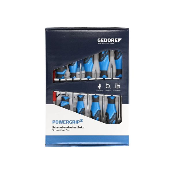 GEDORE Set odvijača sa 3K-drškom 10del. - EP3185366