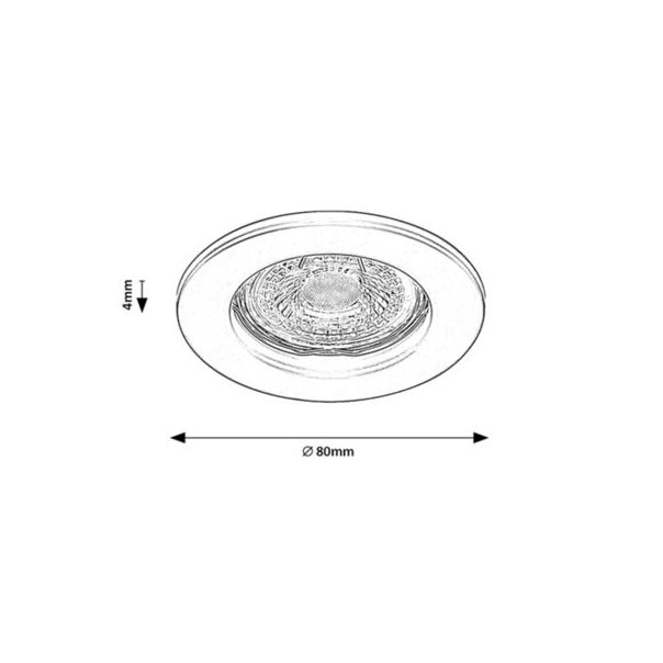 Rabalux Ugradna i nadgradna rasveta Spot relight GU53 1x MAX 25W crna (2151) - 2151