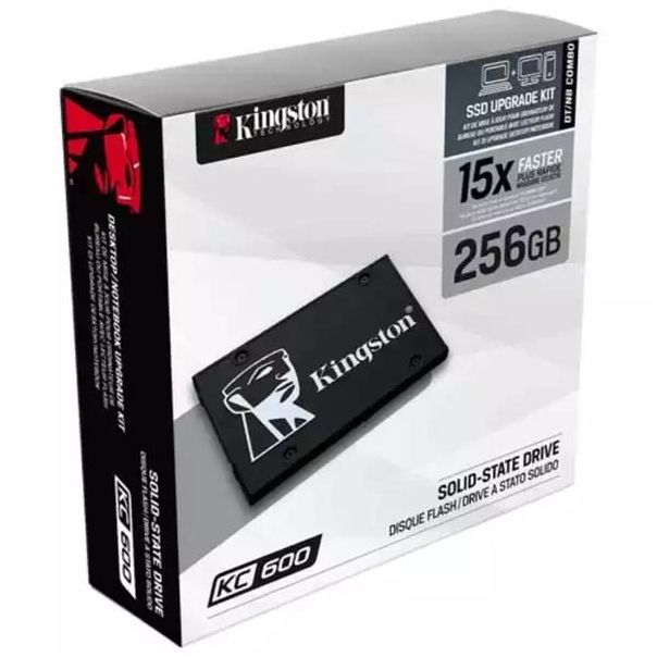 KINGSTON KC600 256GB SSD, 2.5” 7mm, SATA 6 Gb/s - HDD02927