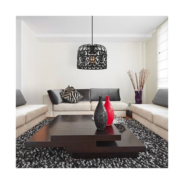 Rabalux Visilica Alessandra E27 1x MAX 60W mat crno (2156) - 2156-1