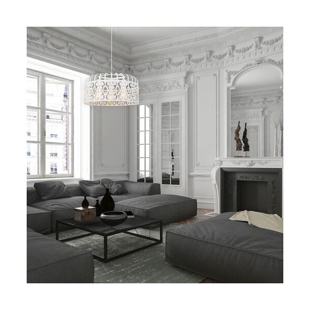 Rabalux Visilica Alessandra E27 3x MAX 60W mat belo (2163) - 2163