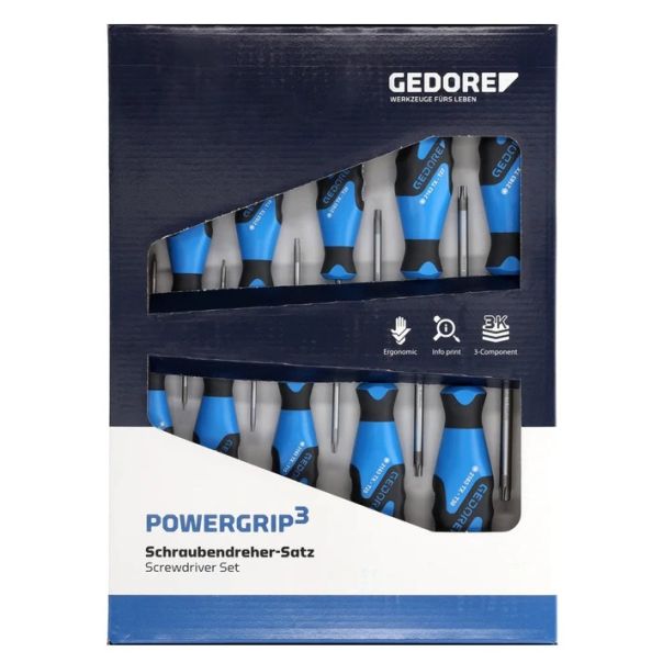 GEDORE Set TORX odvijača sa 3k-drškom T7-T40 10del. - EP3195175