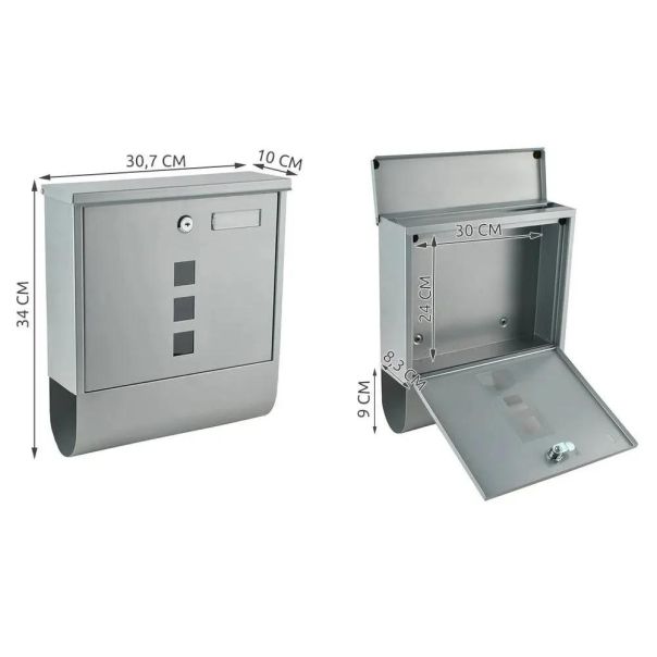 Malatec Moderno Poštansko sanduče 34 Siva - EP3257670