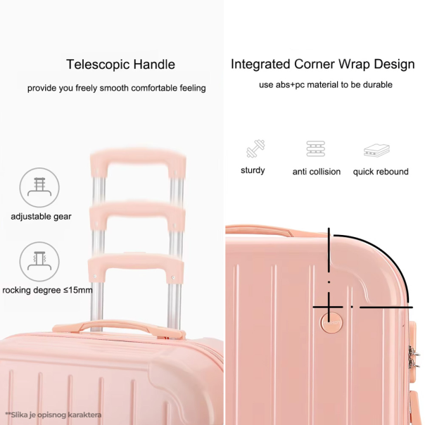 Kofer Wide Stripe zeleni EL 26