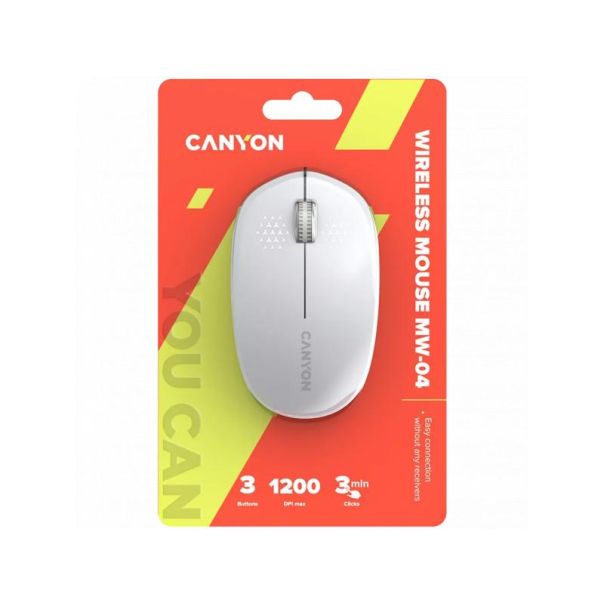 CANYON MW-04, Bluetooth beli bežični optički miš - EP1444884