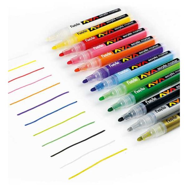 FIORELLO Akrilni markeri  - set 1/12 - 2180