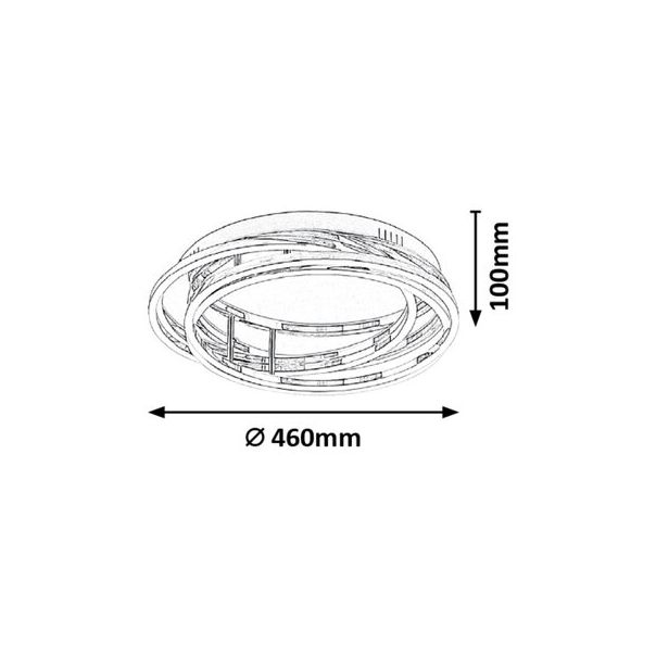 Rabalux Plafonjera Selena LED 40W hrom (2183) - 2183
