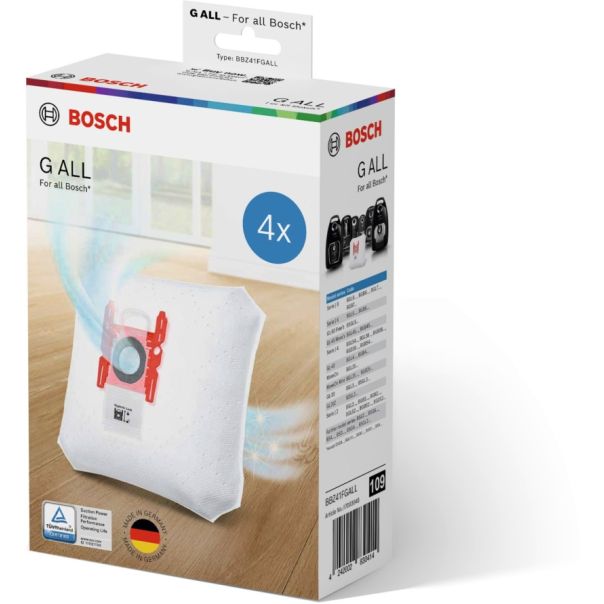 BOSCH Set papirnih kesa za usisivač 4/1 BBZ41FGALL - 87485