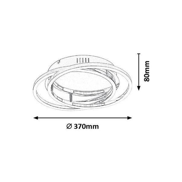 Rabalux Plafonjera Selena LED 30W hrom (2184) - 2184