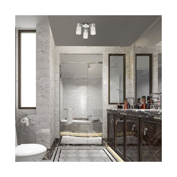 Rabalux Kupatilska rasveta Niagara E14 3x MAX 40W hrom (2195) - 2195-1