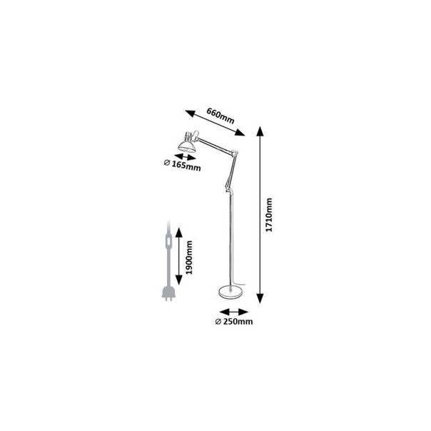 Rabalux Podne lampe Aristeo E27 1x MAX 40W bež (2197) - 2197-1