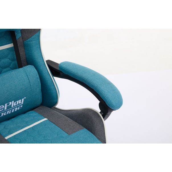 ePlayGame Gejmerska stolica HC-4064-4095BG ,plavo siva stof - HC-4064-4095BG