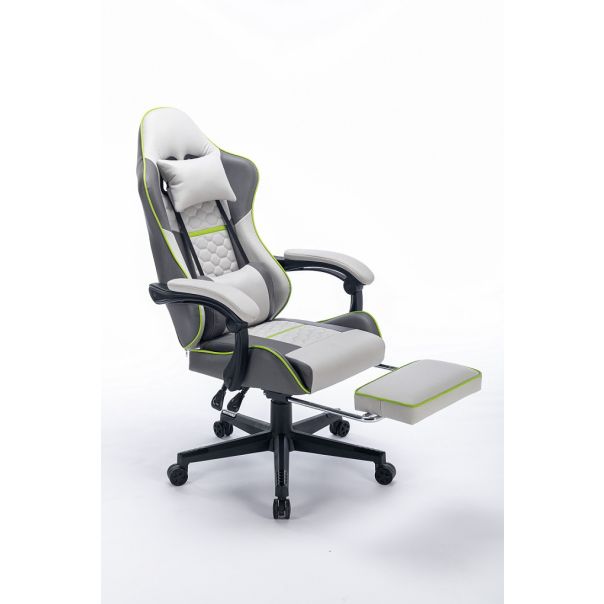 ePlayGame Gejmerska stolica HC-4095 FABRIC-LGS, svetlo siva - HC-4095 FABRIC-LGS