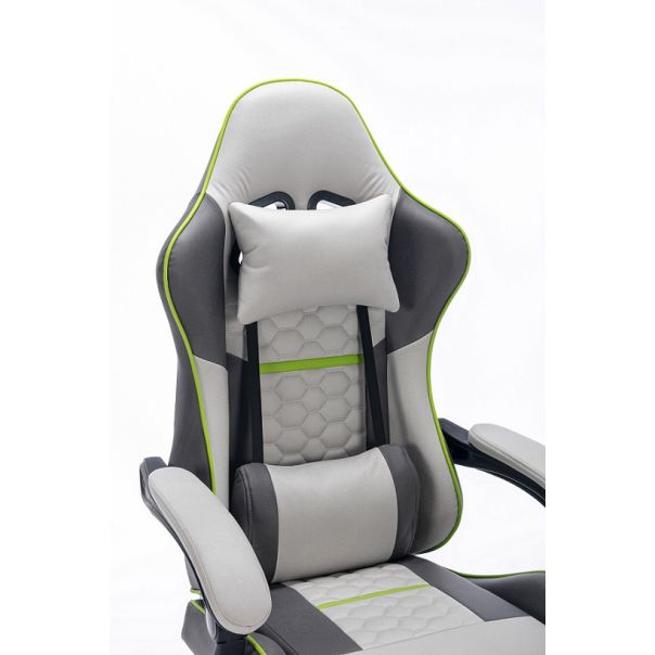 ePlayGame Gejmerska stolica HC-4095 FABRIC-LGS, svetlo siva - HC-4095 FABRIC-LGS