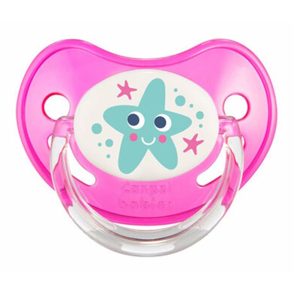 CANPOL Silikonska varalica Orthodontic 0-6m Love&Sea, roze - 22-506_pin