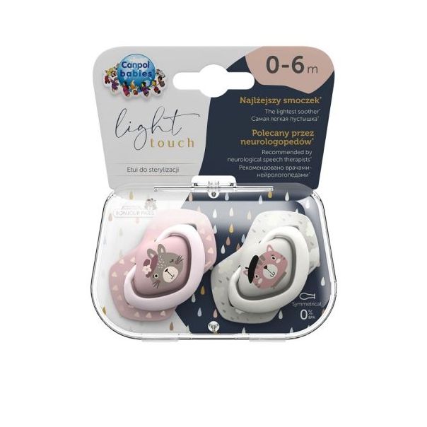 CANPOL  Varalica silikonska Bonjour Paris 2/1 - pink - 22-647_pin