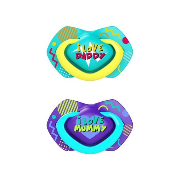 CANPOL  Varalica silikonska Neon Love 2/1 - blue - 22-652_blu