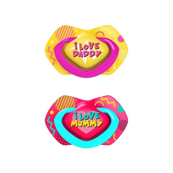 CANPOL  Varalica silikonska Neon Love 2/1 - pink - 22-652_pin