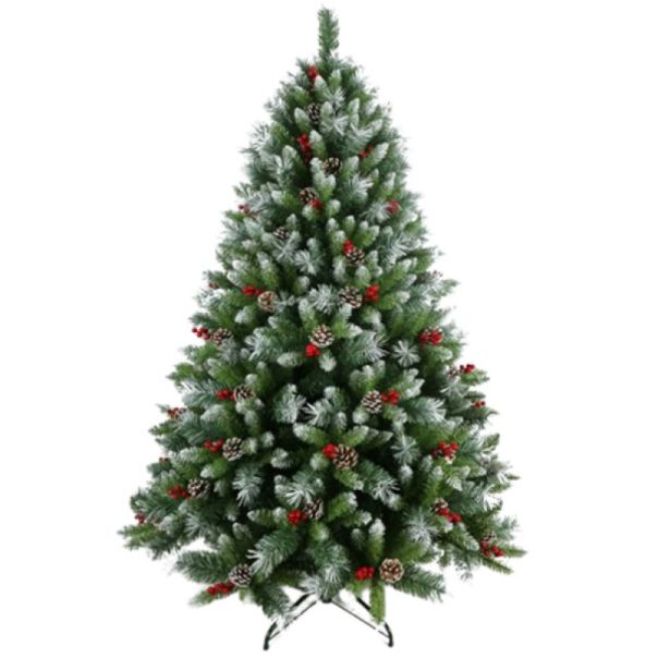 LEMON PLANET Novogodišnja jelka sa šišarkama i bobicama 210cm - 220029