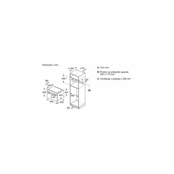 BOSCH Ugradna rerna CMG7761B1 - 220099